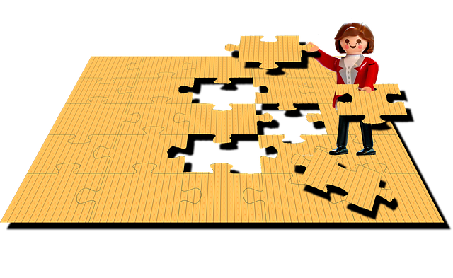žluté puzzle